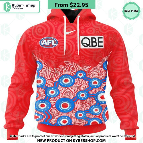 AFL Sydney Swans Indigenous Design Hoodie