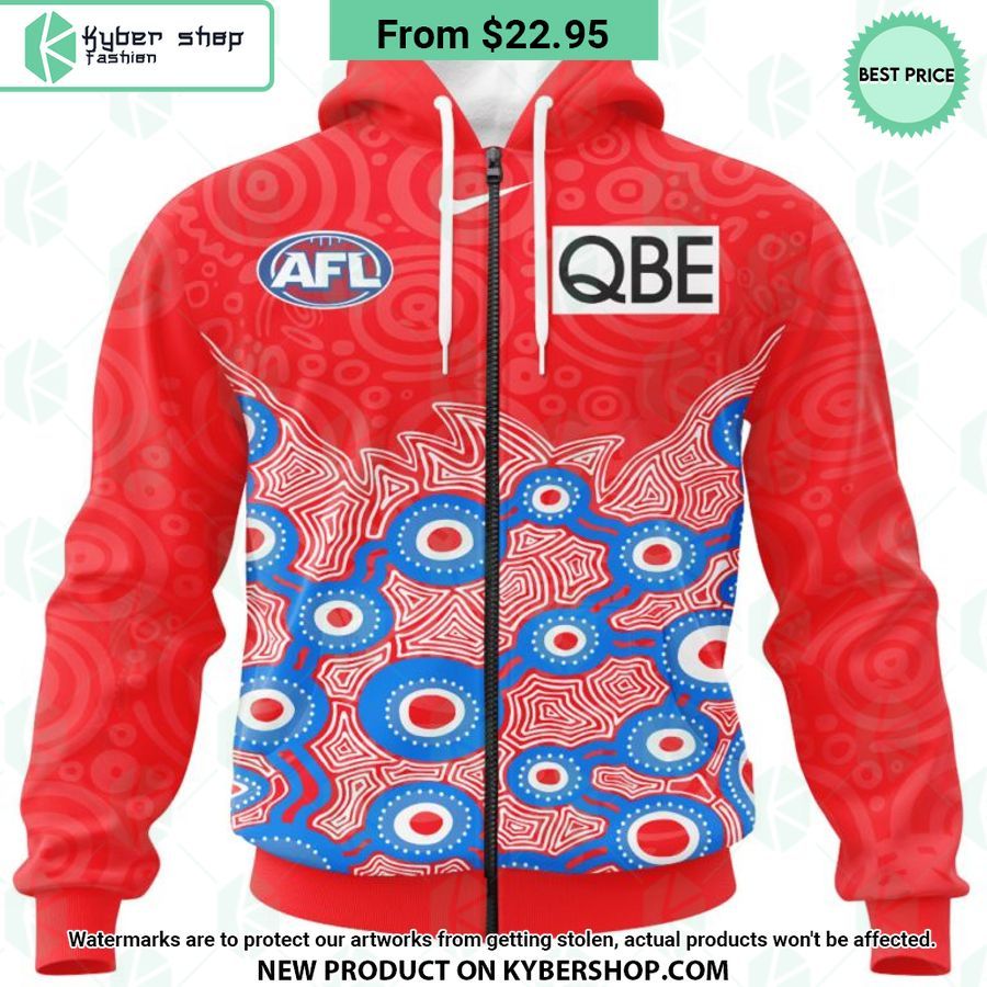 AFL Sydney Swans Indigenous Design Hoodie