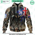 AFL Western Bulldogs Camo Realtree Hunting Hoodie