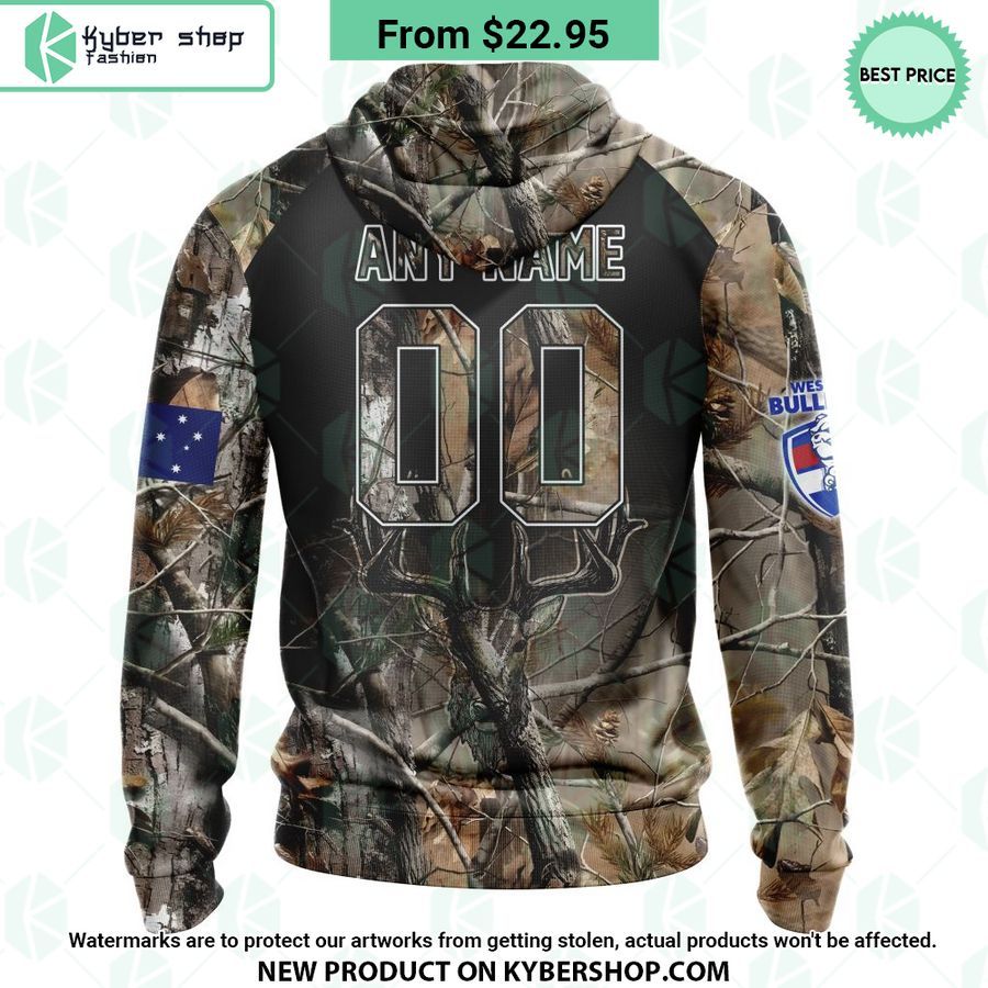 AFL Western Bulldogs Camo Realtree Hunting Hoodie