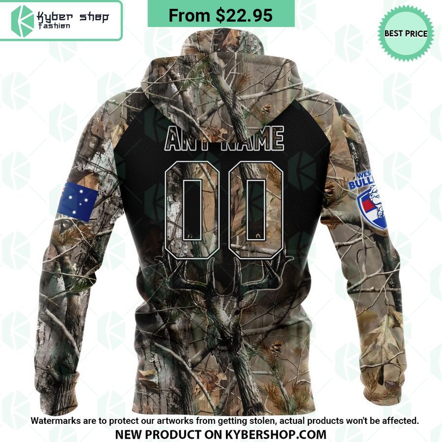 AFL Western Bulldogs Camo Realtree Hunting Hoodie