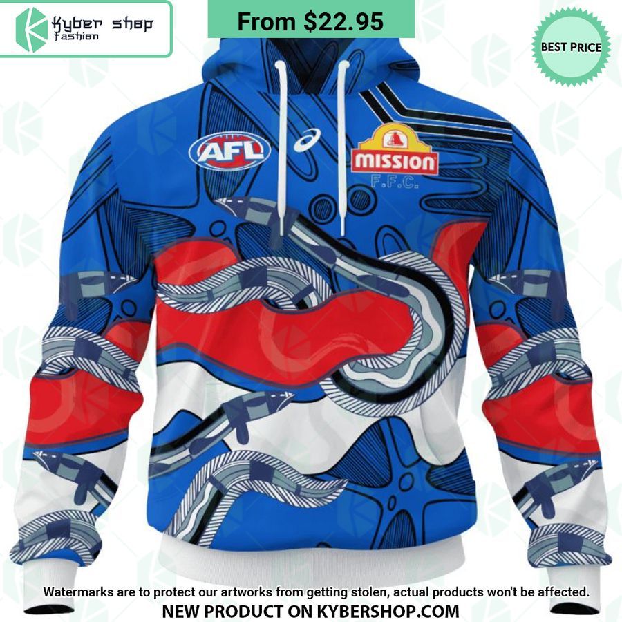 AFL Western Bulldogs Indigenous Design Hoodie