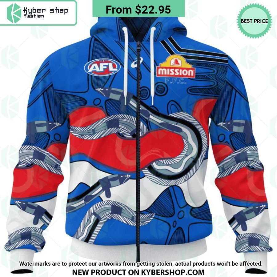 AFL Western Bulldogs Indigenous Design Hoodie