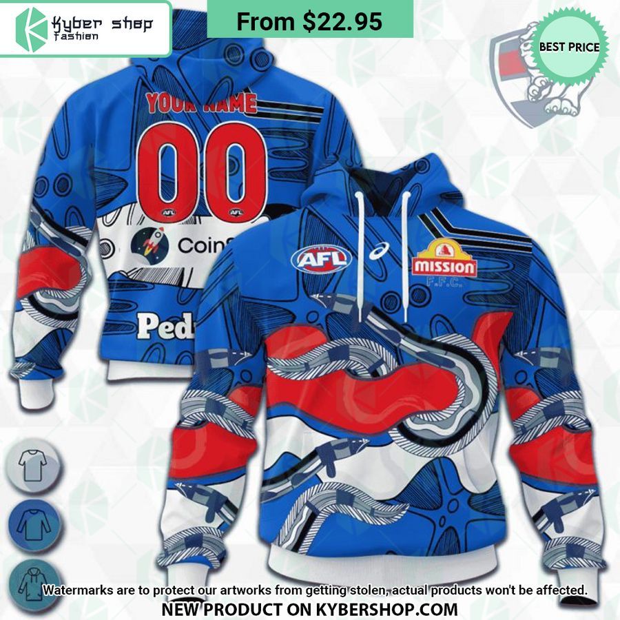 AFL Western Bulldogs Indigenous Design Hoodie