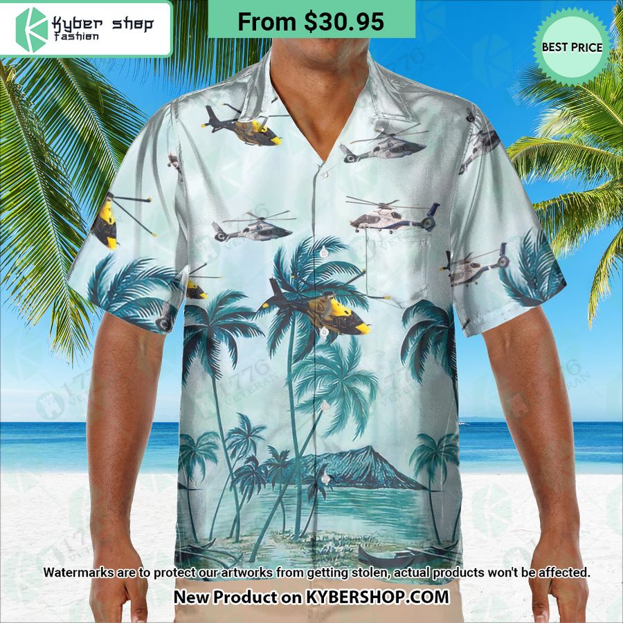 Airbus H-160 Palm Hawaiian Shirt