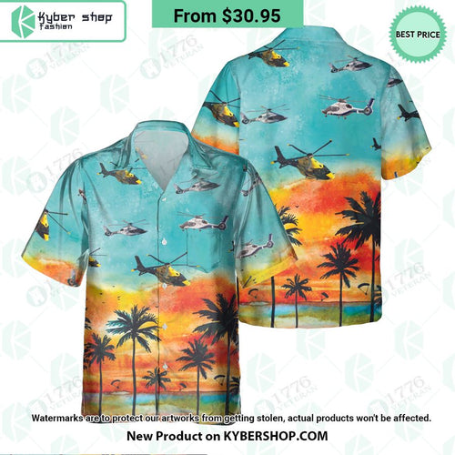 Airbus H-160 Sunset Hawaiian Shirt