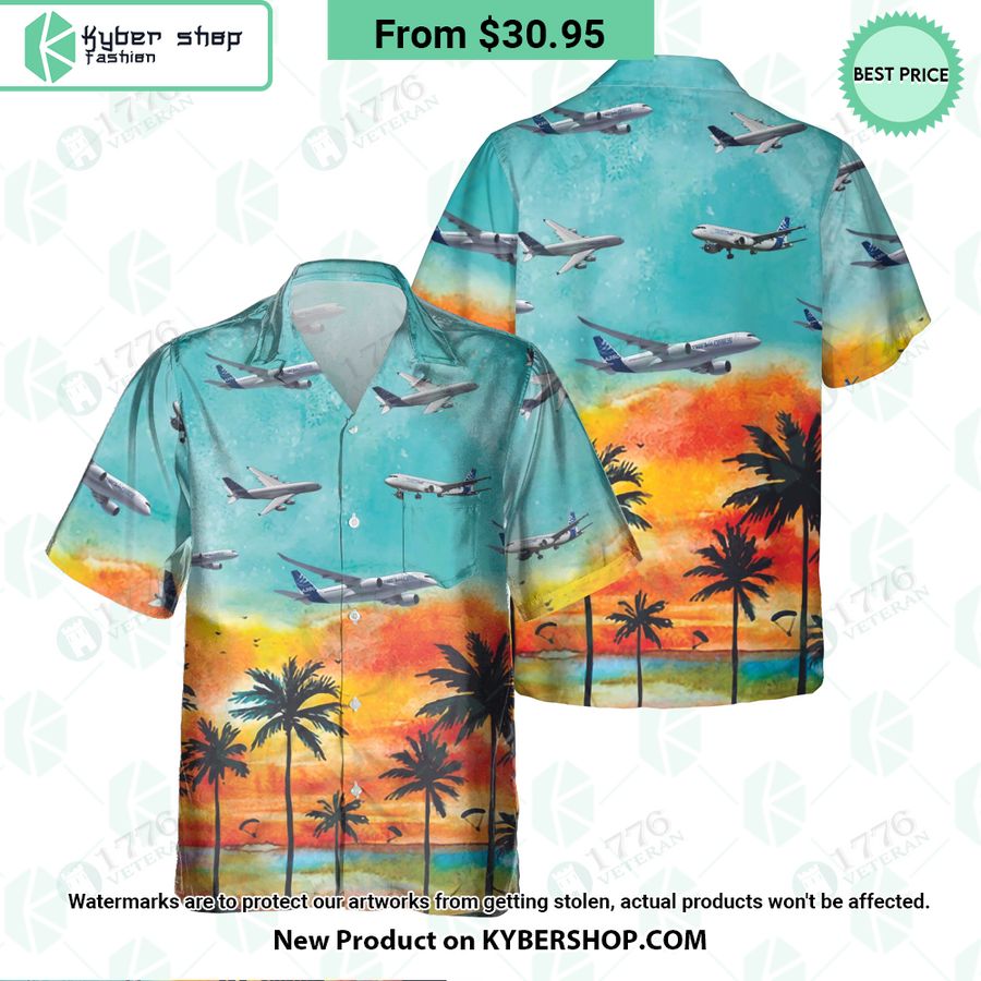 Airbus Sunset Hawaiian Shirt