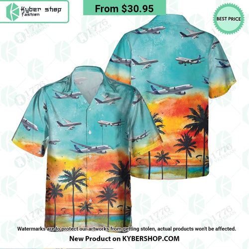 Airbus Sunset Hawaiian Shirt