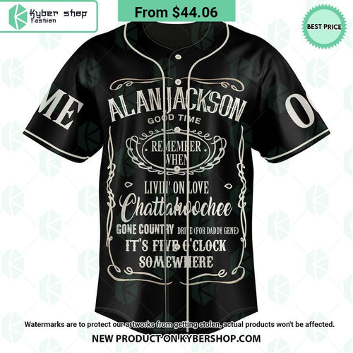 Alan Jackson Remember CUSTOM Baseball Jersey