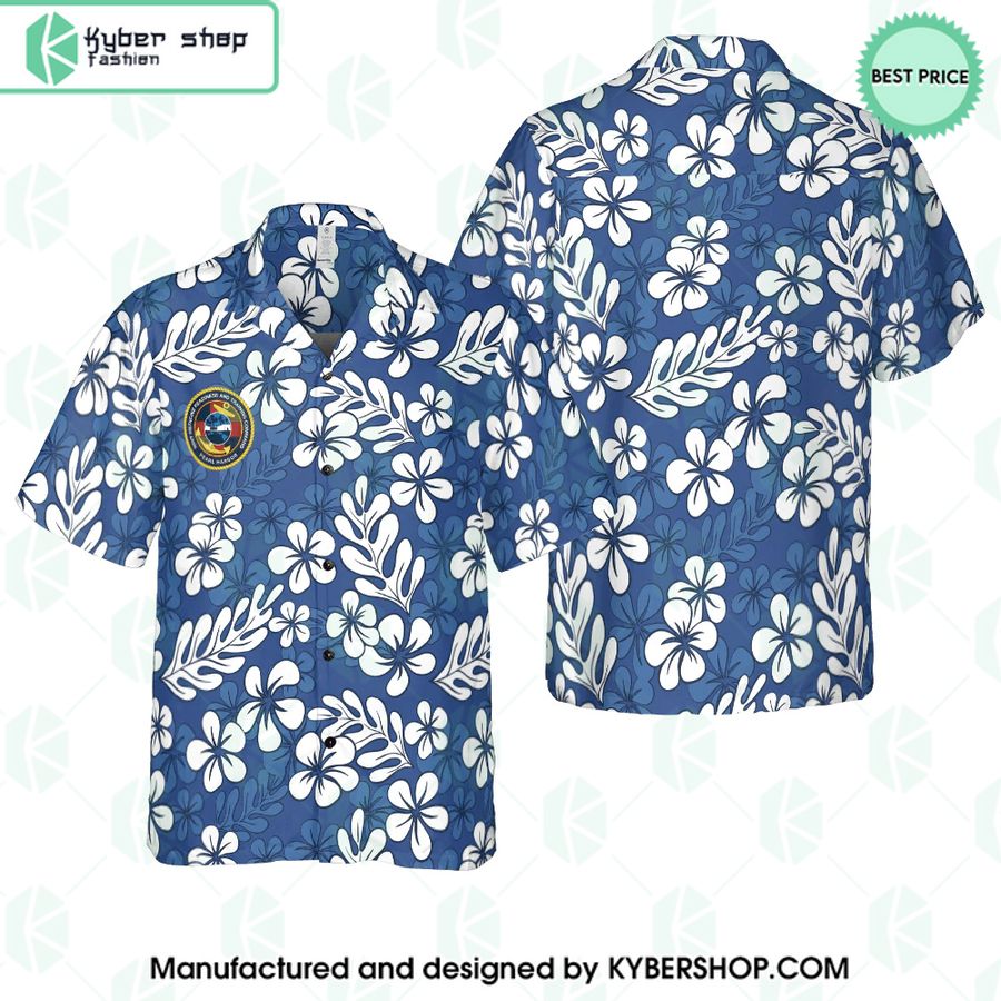 Tropcial blue Hawaiian Shirt