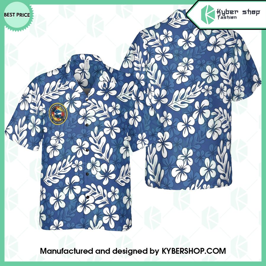 Tropcial blue Hawaiian Shirt