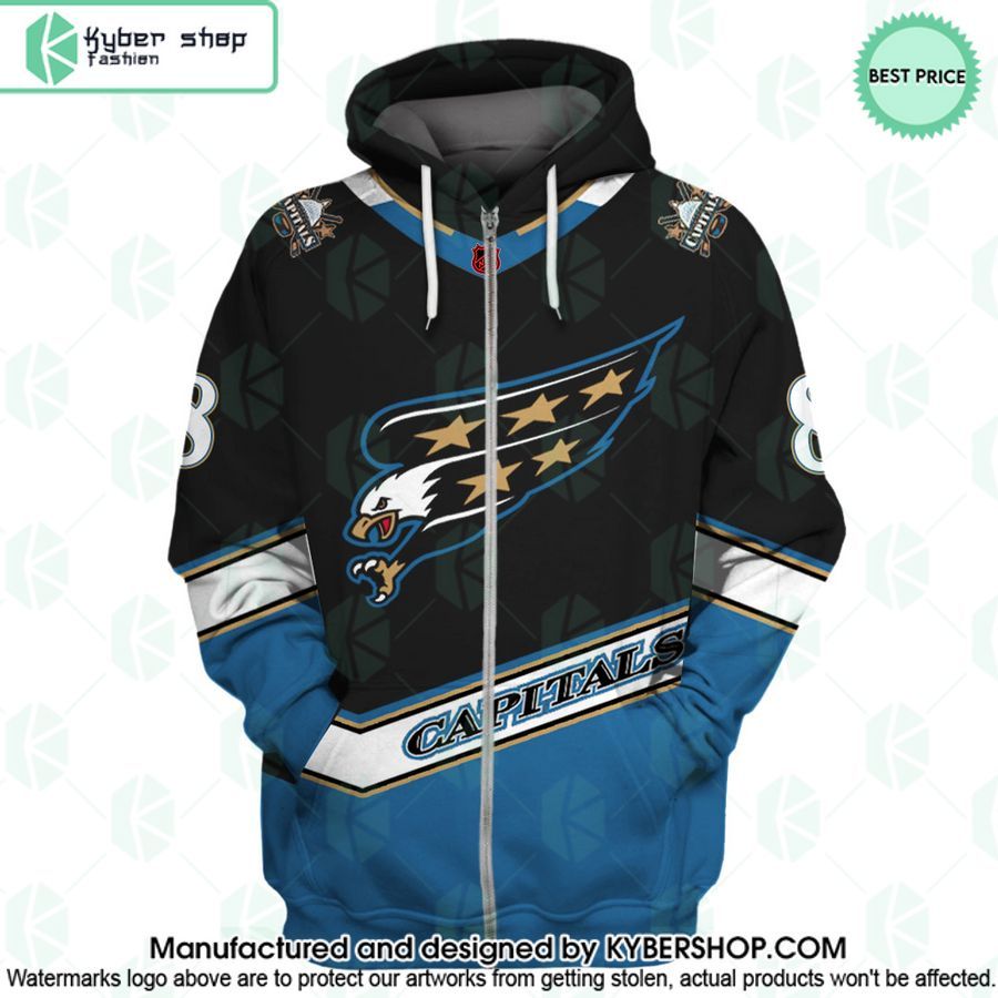 Alexander Ovechkin 8 Washington Capitals Reverse Retro Hoodie