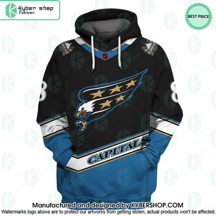 Alexander Ovechkin 8 Washington Capitals Reverse Retro Hoodie