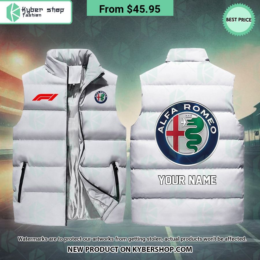 Alfa Romeo F1 CUSTOM Sleeveless Puffer Down Jacket