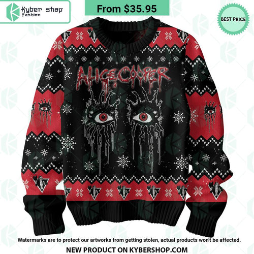 Alice Cooper Merry Metal Xmas Sweater