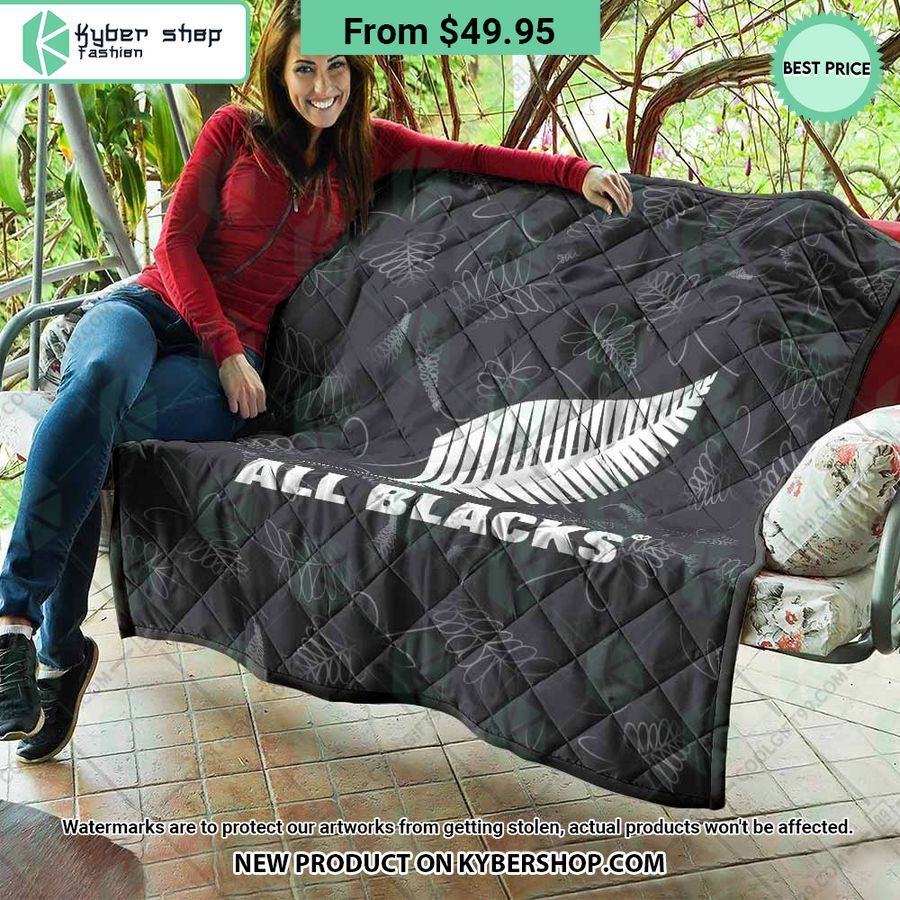 All Blacks New Zealand Rugby Quilt