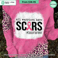 All Warriors Have Scars Breast Cancer Awareness Sweatshirt