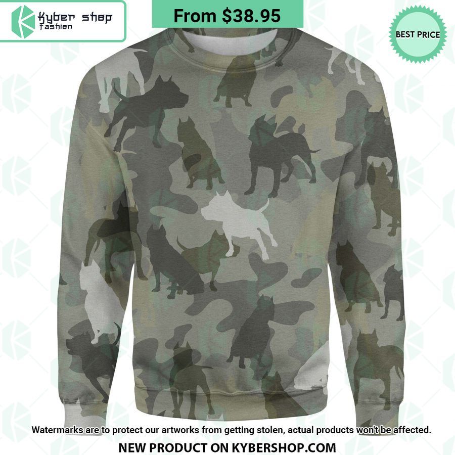 American Staffordshire Terrier Camo Sweatshirt
