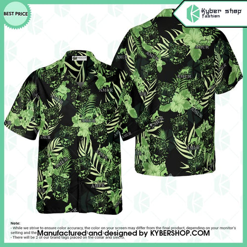 Amur Tiger Flowers Hawaiian Shirt