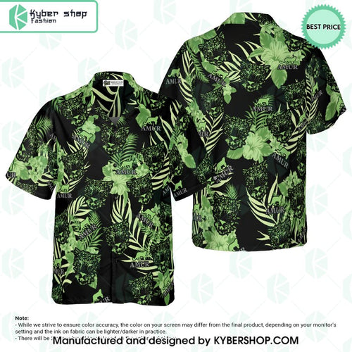 Amur Tiger Flowers Hawaiian Shirt