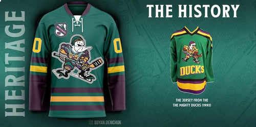 Anaheim Ducks Heritage Concepts team logo Hockey Jersey