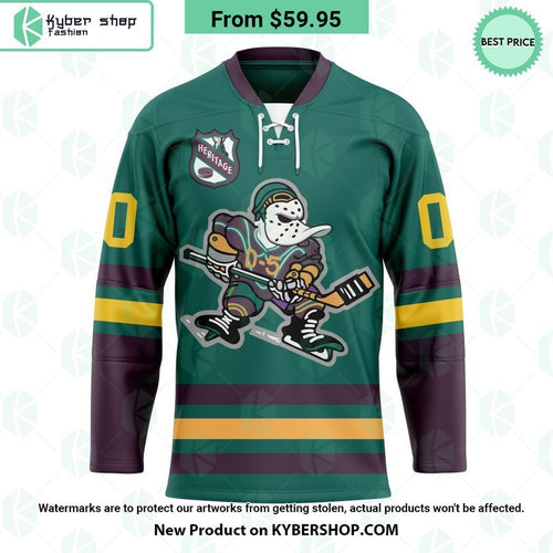 Anaheim Ducks Heritage Concepts team logo Hockey Jersey