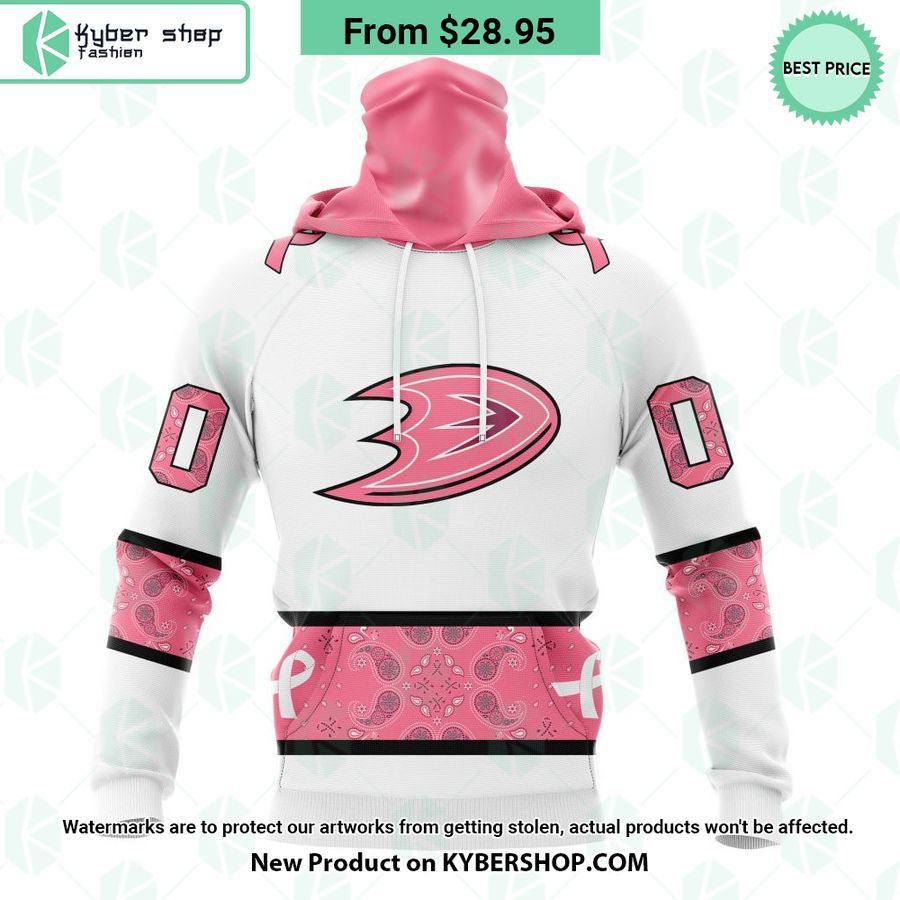 Anaheim Ducks In October We Wear Pink Breast Cancer Shirt