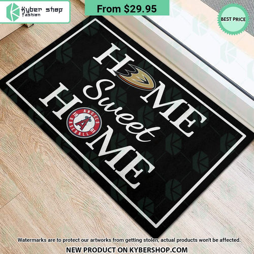 Anaheim Ducks Los Angeles Angels of Anaheim Home Sweet Home Doormat