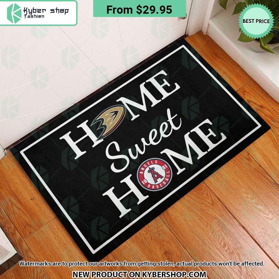 Anaheim Ducks Los Angeles Angels of Anaheim Home Sweet Home Doormat