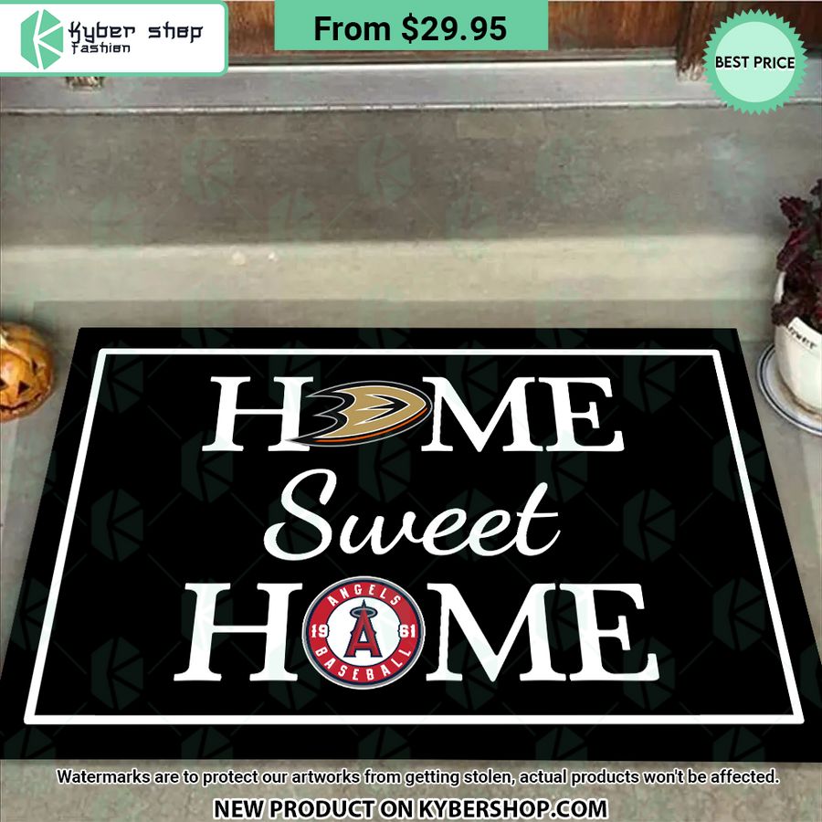 Anaheim Ducks Los Angeles Angels of Anaheim Home Sweet Home Doormat