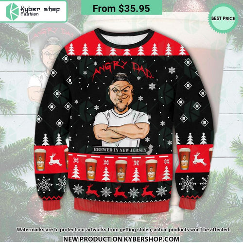Angry Dad Brewed New Jersey Sweater