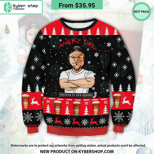 Angry Dad Brewed New Jersey Sweater