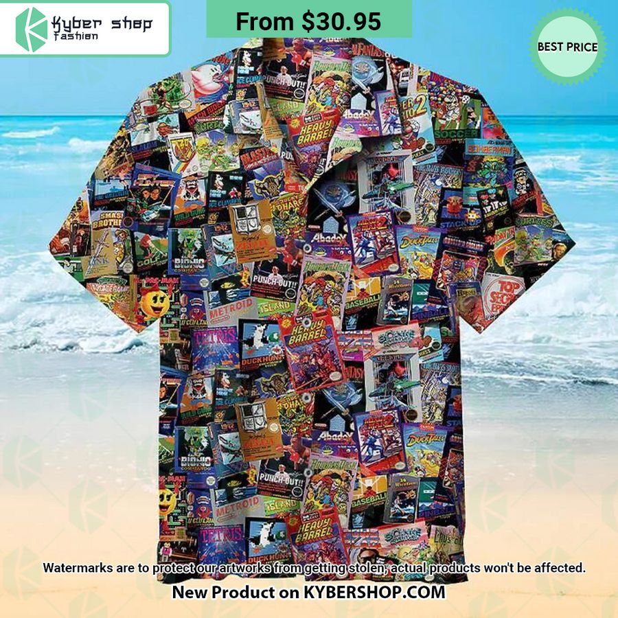 Arcade Print Hawaiian Shirt