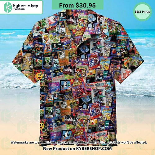 Arcade Print Hawaiian Shirt