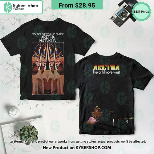 Aretha Franklin Young Gifted And Black Album Shirt