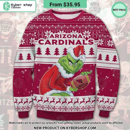 Arizona Cardinals Grinch Ugly Christmas Sweater