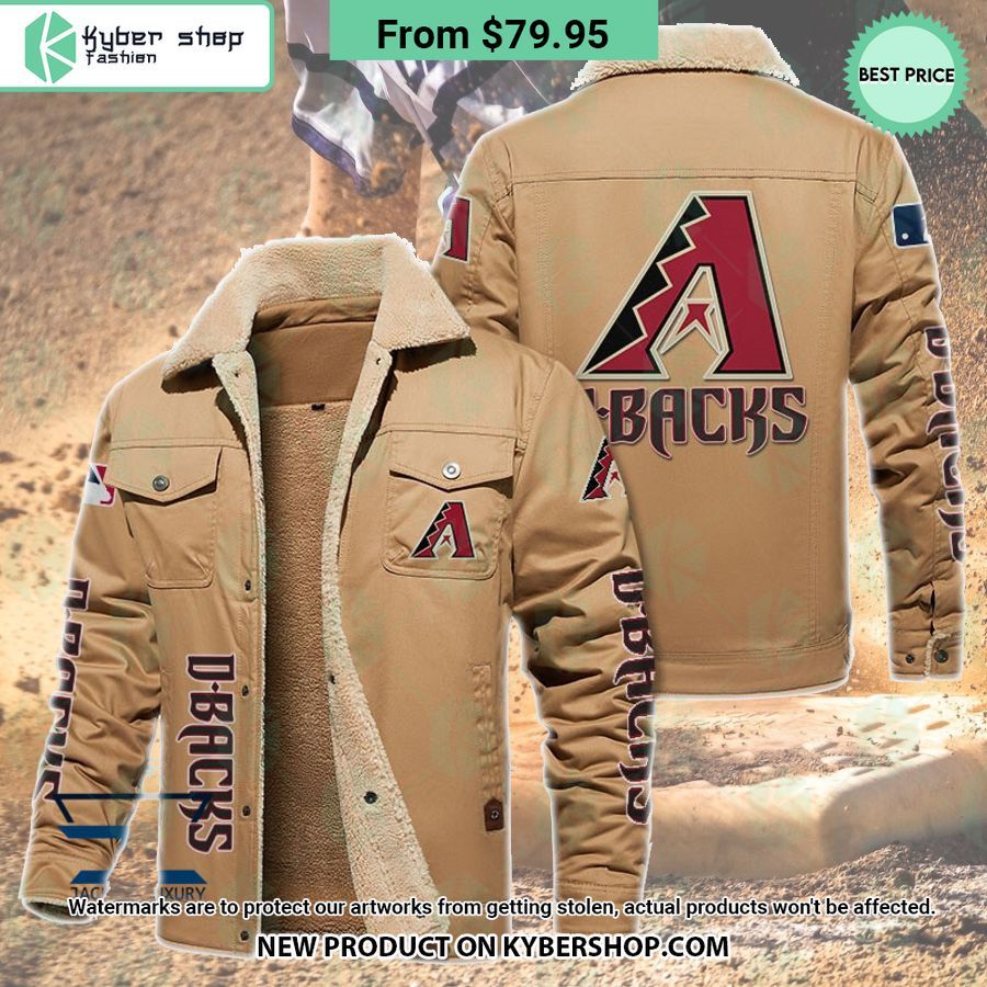 Arizona Diamondbacks MLB Fleece Leather Jacket
