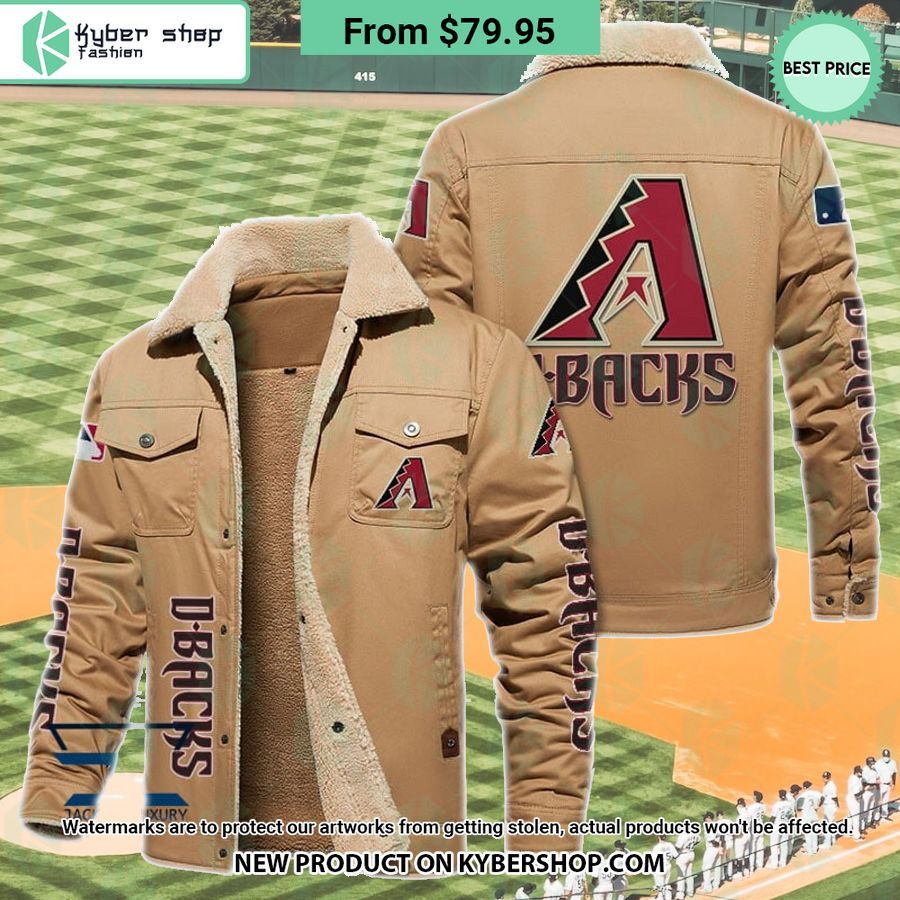 Arizona Diamondbacks MLB Fleece Leather Jacket
