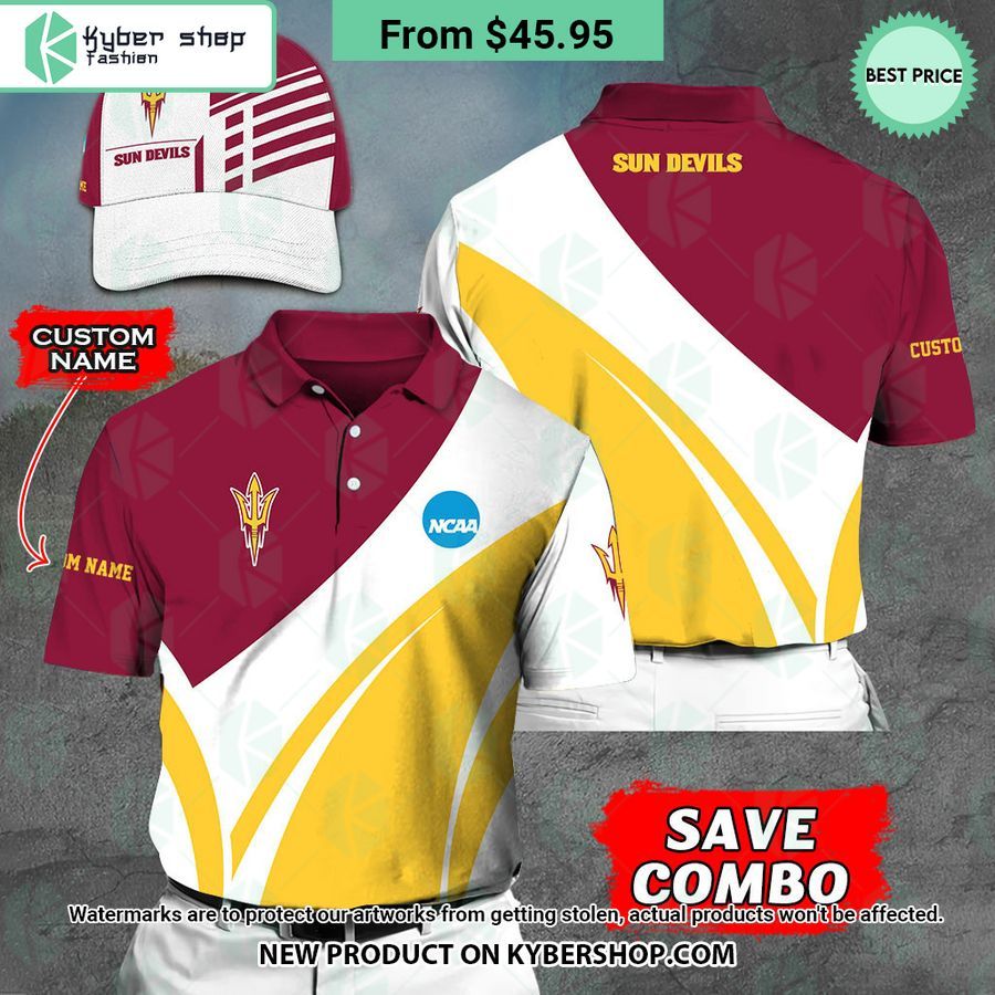 Arizona State Sun Devils CUSTOM Polo Shirt, Cap