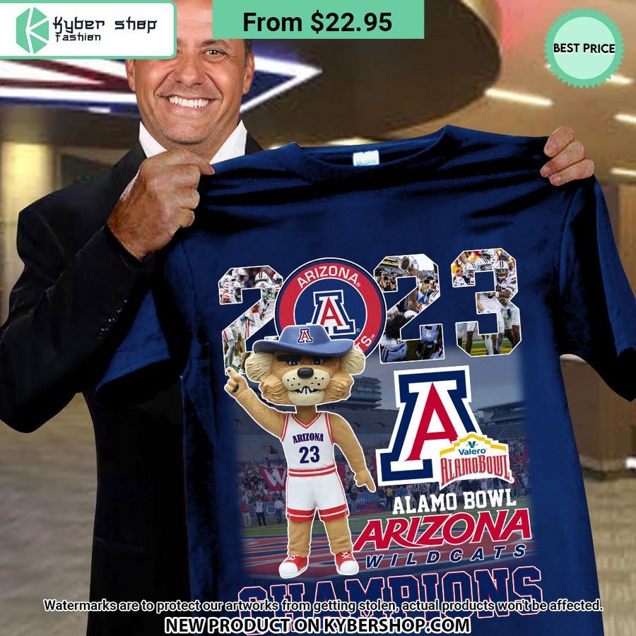 Arizona Wildcats 2023 Alamo Bowl Champions Shirt