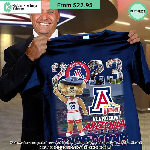 Arizona Wildcats 2023 Alamo Bowl Champions Shirt
