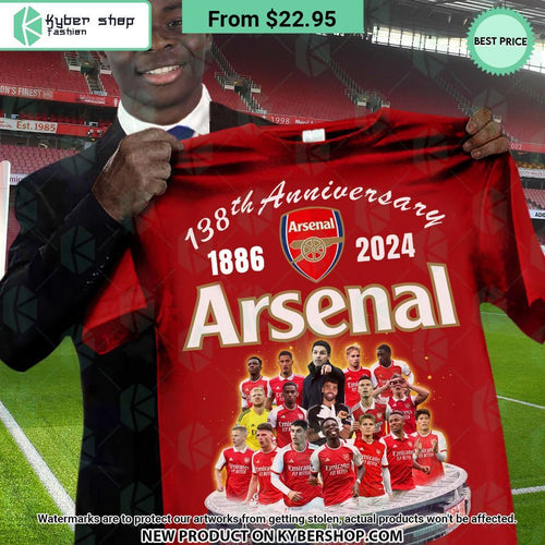 Arsenal FC 138th Anniversary Victoria Concordia Crescit Shirt