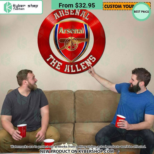 Arsenal FC CUSTOM Metal Sign