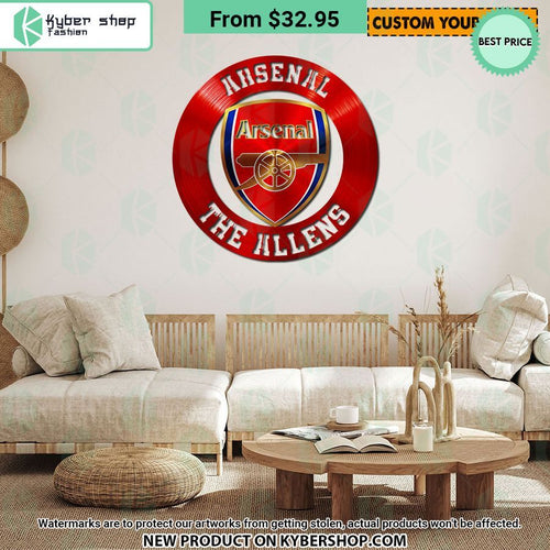 Arsenal FC CUSTOM Metal Sign