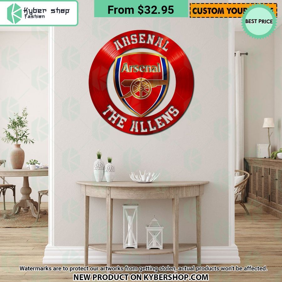Arsenal FC CUSTOM Metal Sign