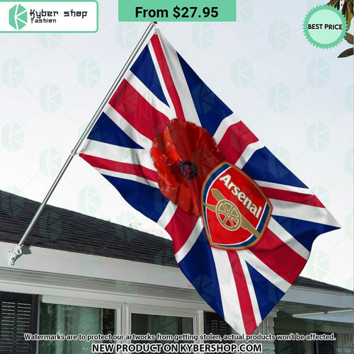 Arsenal FC Remembrance day Flag