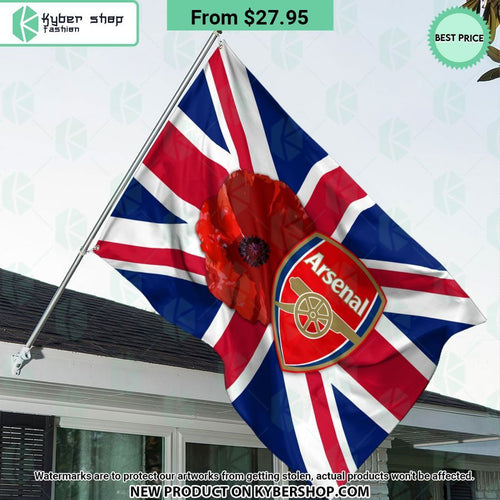 Arsenal FC Remembrance day Flag