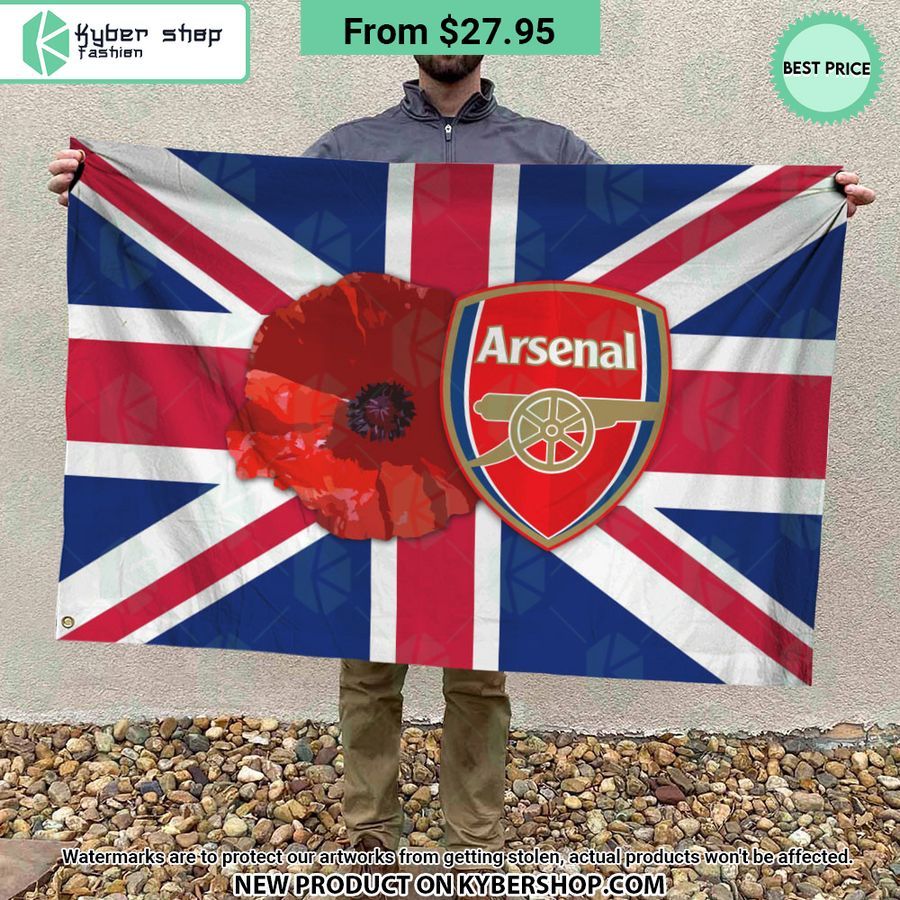 Arsenal FC Remembrance day Flag