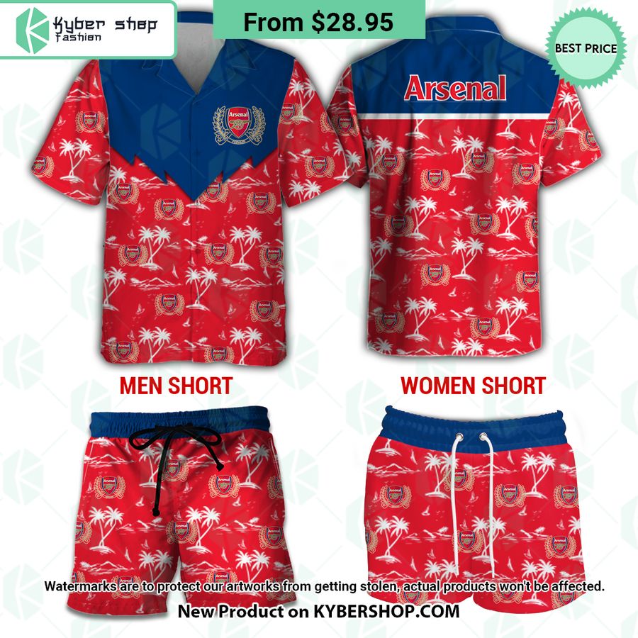 Arsenal Hawaiian Shirt