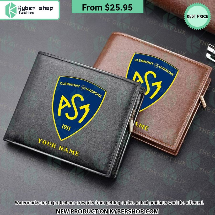 ASM Clermont Auvergne CUSTOM Leather Wallet
